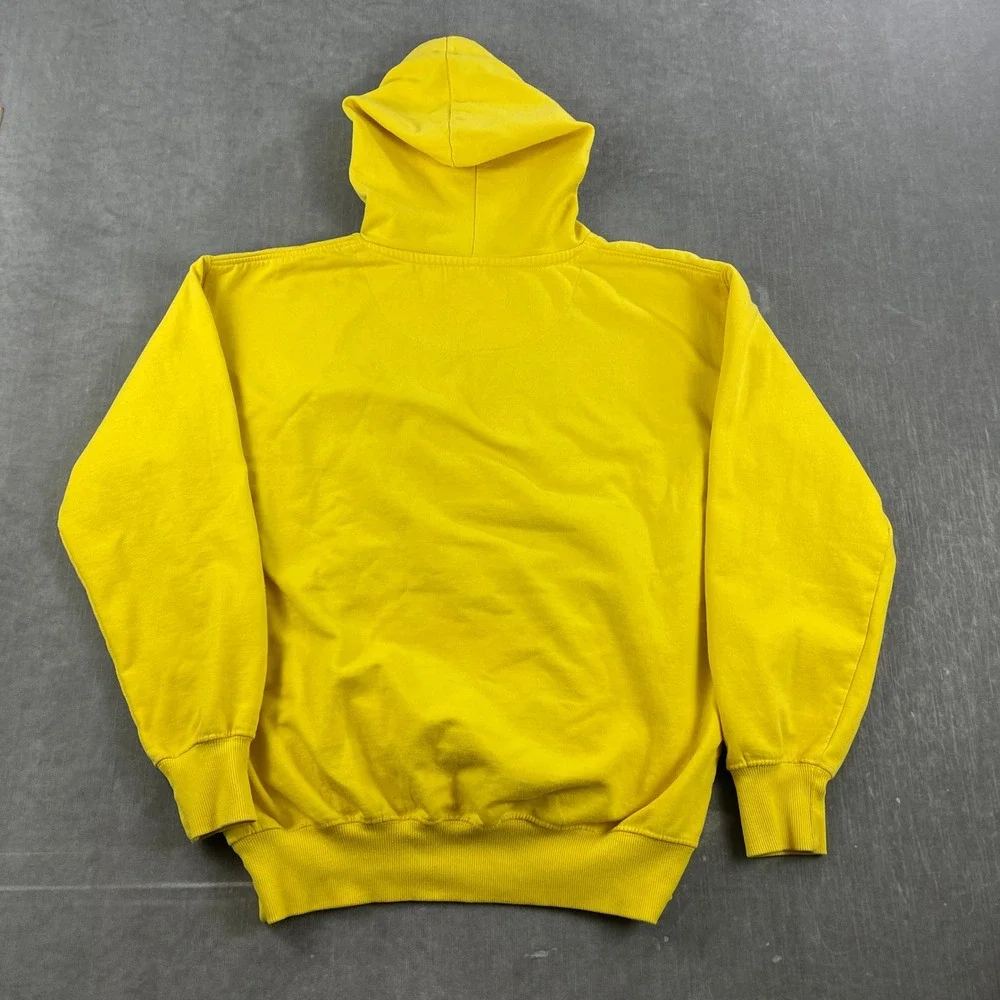 Chelsea Football Club Men XL Yellow Hoodie Trefoil Logo Soccer Sweatshirt